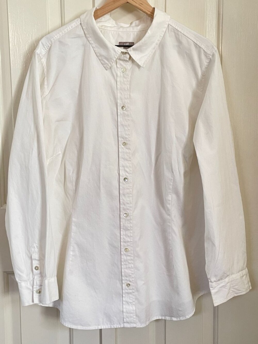 J.Jill White Cotton Tailored Button Down Shirt 3X Plus Size